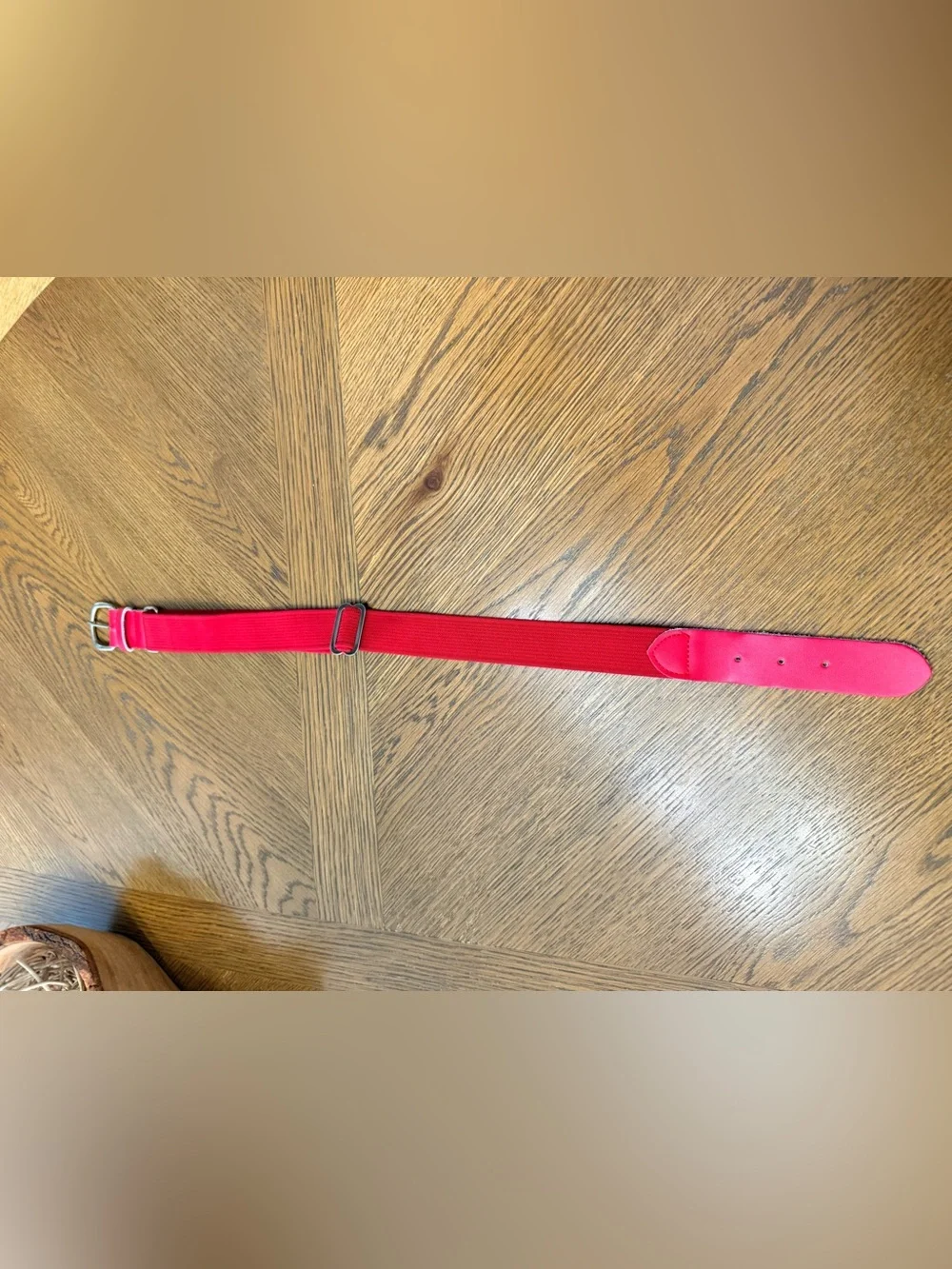 Youth Baseball Belt Red Adjustable Elastic Sports Belt One Size